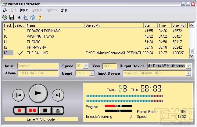 Rosoft CD-Audio Extractor,Rosoft CD-Audio Extractor下载,CD音频文件提取